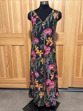 Wide Leg Linen Jumpsuit in Orchid - L / XL